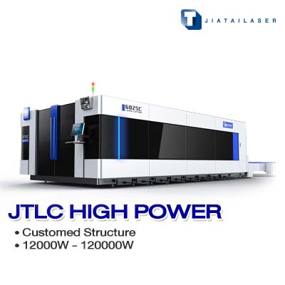 Customed Structure 12-120 kW ออกแบบโครงสร้างให้แข็งแกร่งได้ตามงบประมาณ - เครื่องตัดไฟเบอร์เลเซอร์ตัดแผ่น Jiatai Laser